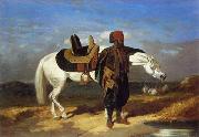 Arab or Arabic people and life. Orientalism oil paintings 585 unknow artist